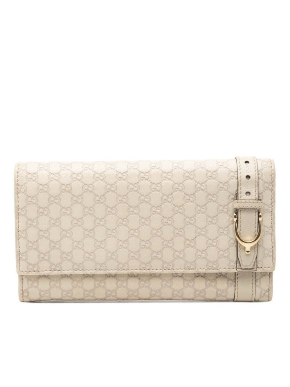 Gucci Micro Guccissima Wallet Ivory Leather